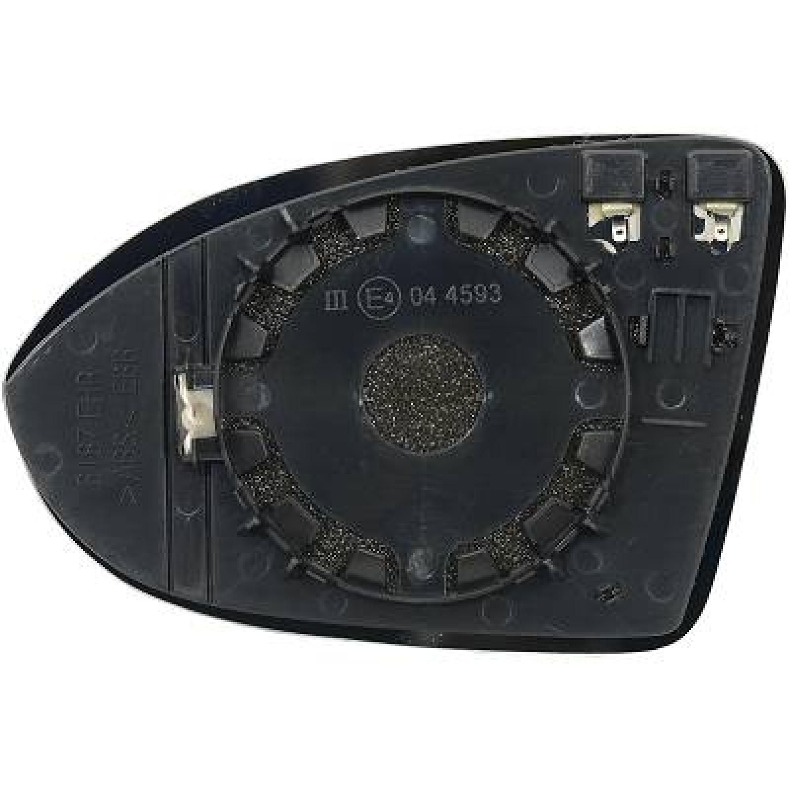 Vidro de espelho, espelho retrovisor exterior Direito para Volkswagen Arteon 17->>