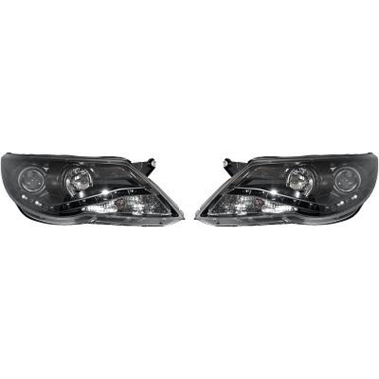 Jogo de faróis principais para Volkswagen Tiguan 07-11