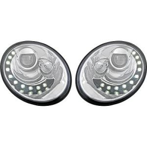 Jogo de faróis principais para Volkswagen New Beetle 98-11