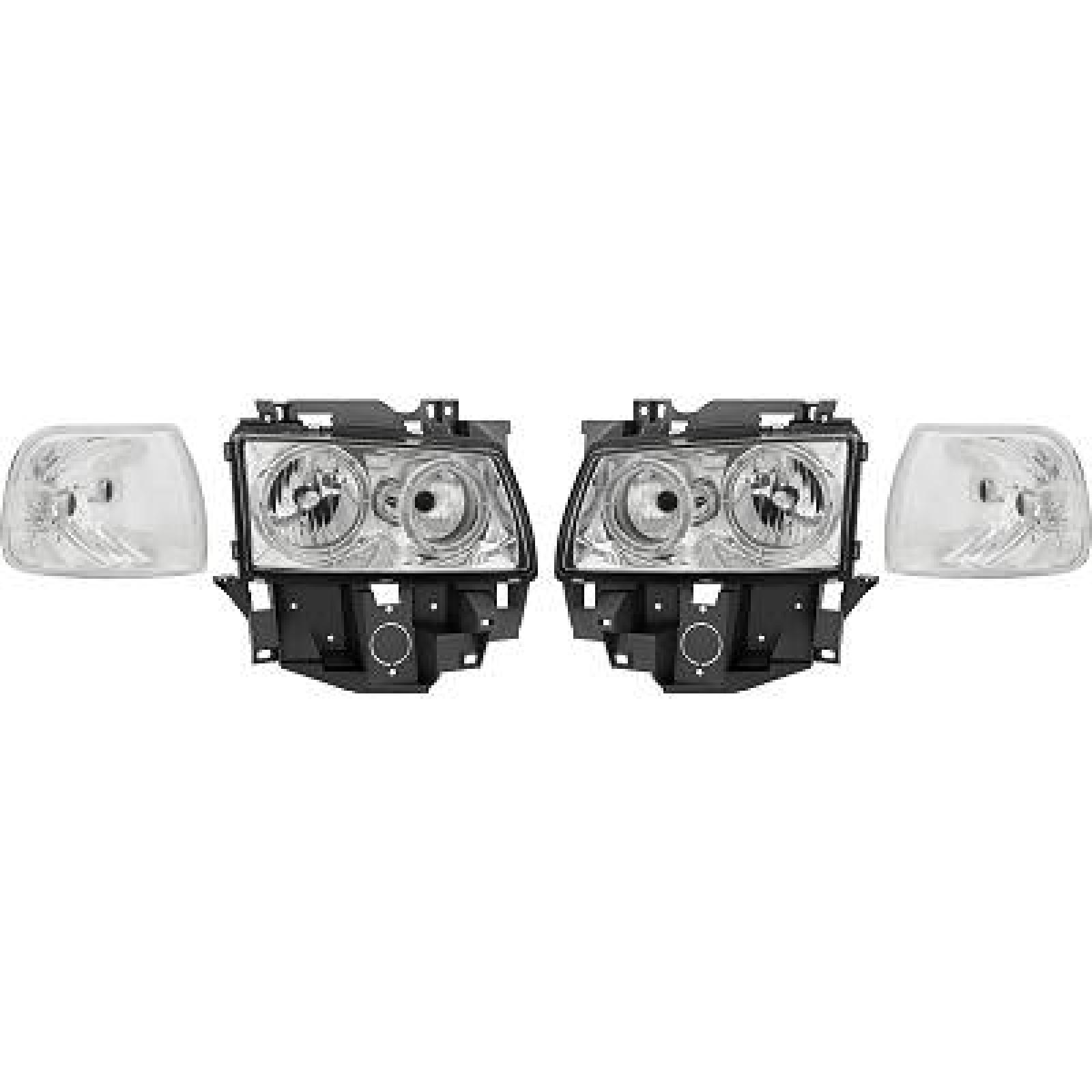 Jogo de faróis principais para Volkswagen T4 Caravelle/Multivan 96-03
