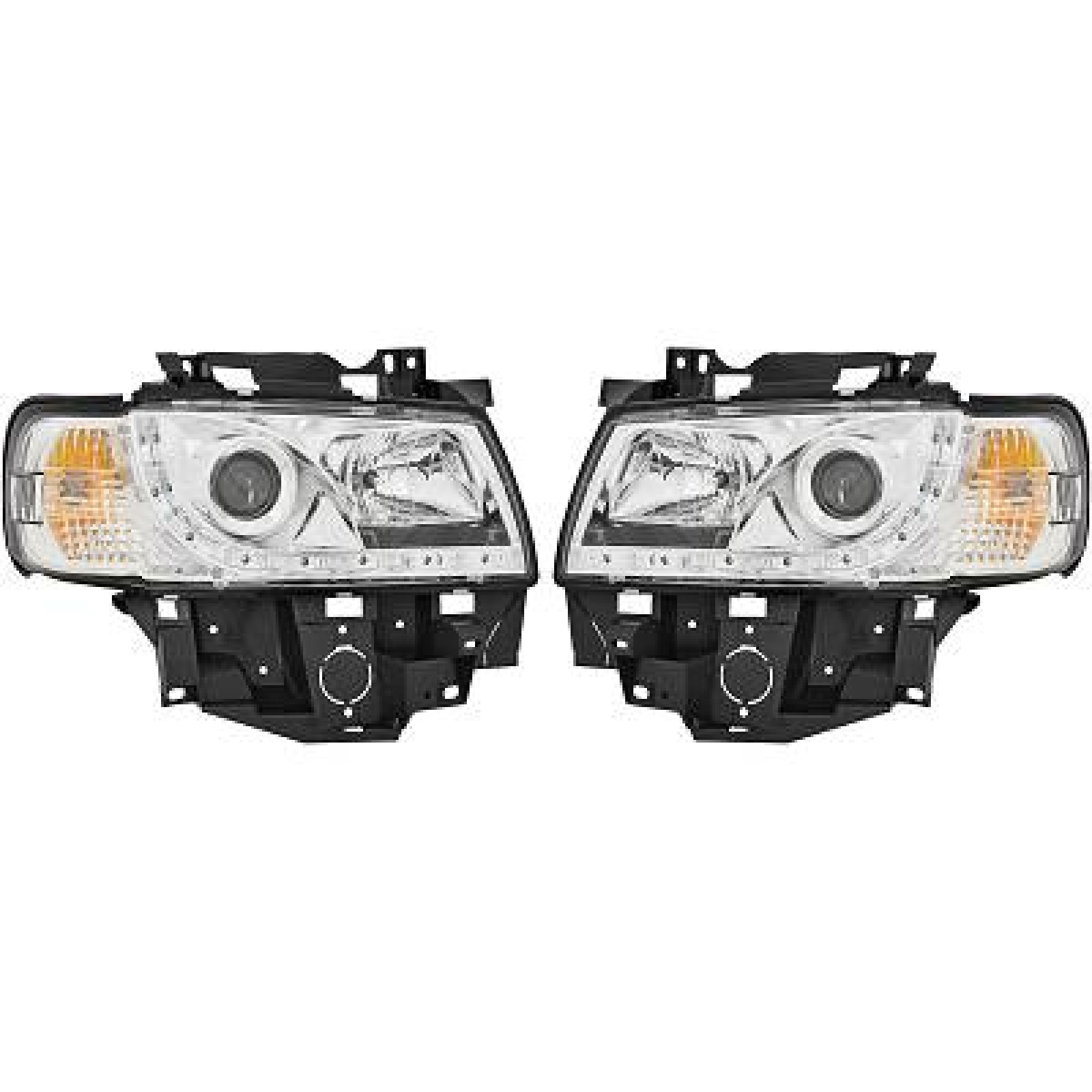 Jogo de faróis principais para Volkswagen T4 Caravelle/Multivan 96-03