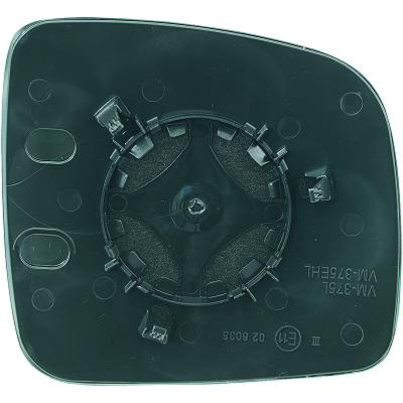 Vidro de espelho, espelho retrovisor exterior Esquerdo para Volkswagen Caddy IV 10-15