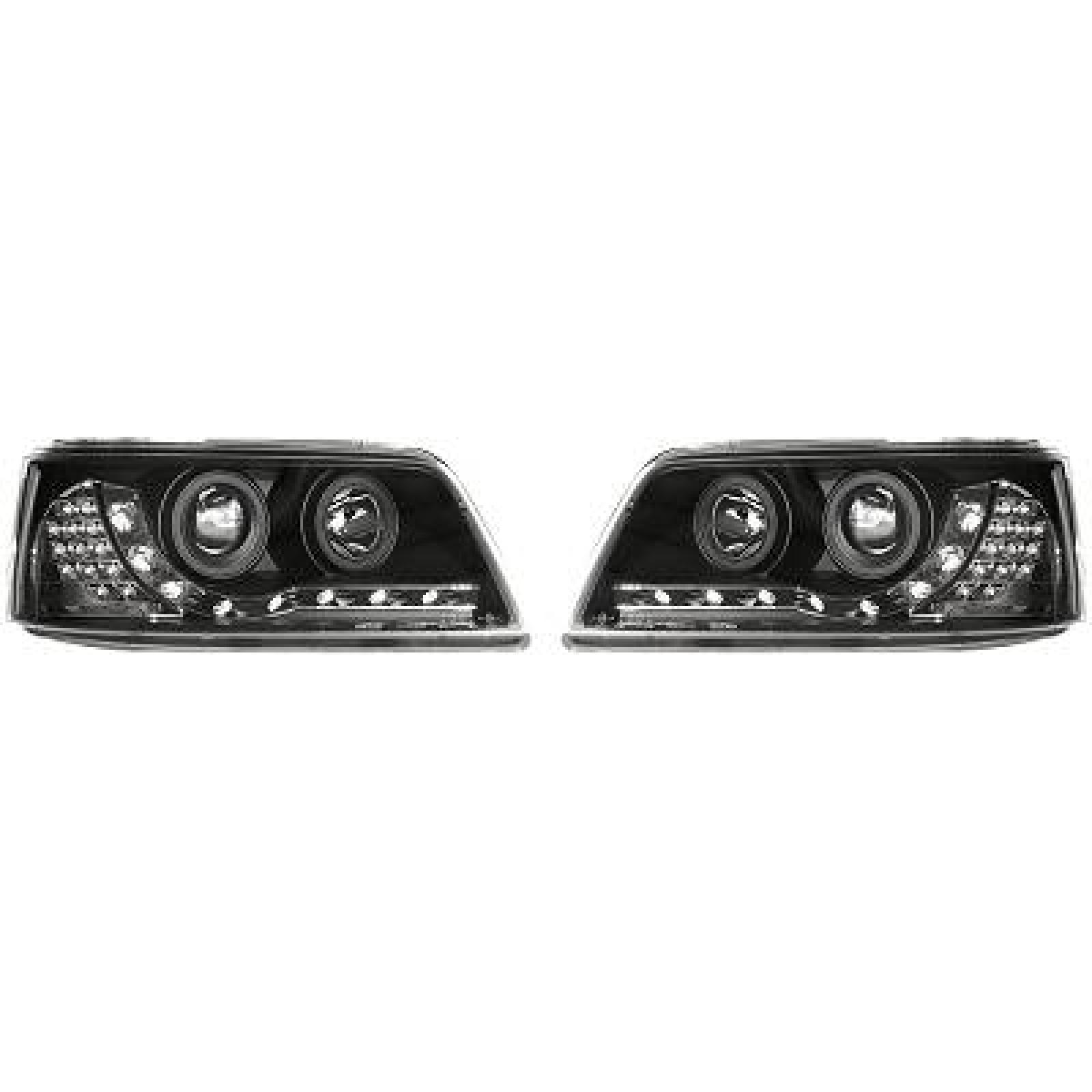 Jogo de faróis principais para Volkswagen T5 Multivan/Caravelle 03-09