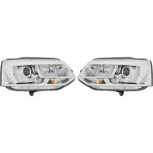 Jogo de faróis principais para Volkswagen T5 Multivan/Caravelle 09-15