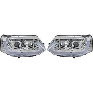 Jogo de faróis principais para Volkswagen T5 Multivan/Caravelle 09-15
