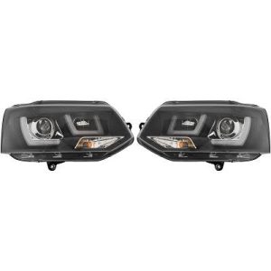 Jogo de faróis principais para Volkswagen T5 Multivan/Caravelle 09-15