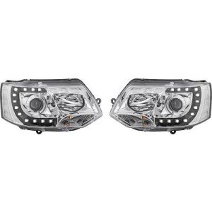 Jogo de faróis principais para Volkswagen T5 Multivan/Caravelle 09-15