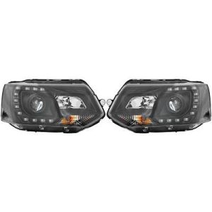 Jogo de faróis principais para Volkswagen T5 Multivan/Caravelle 09-15