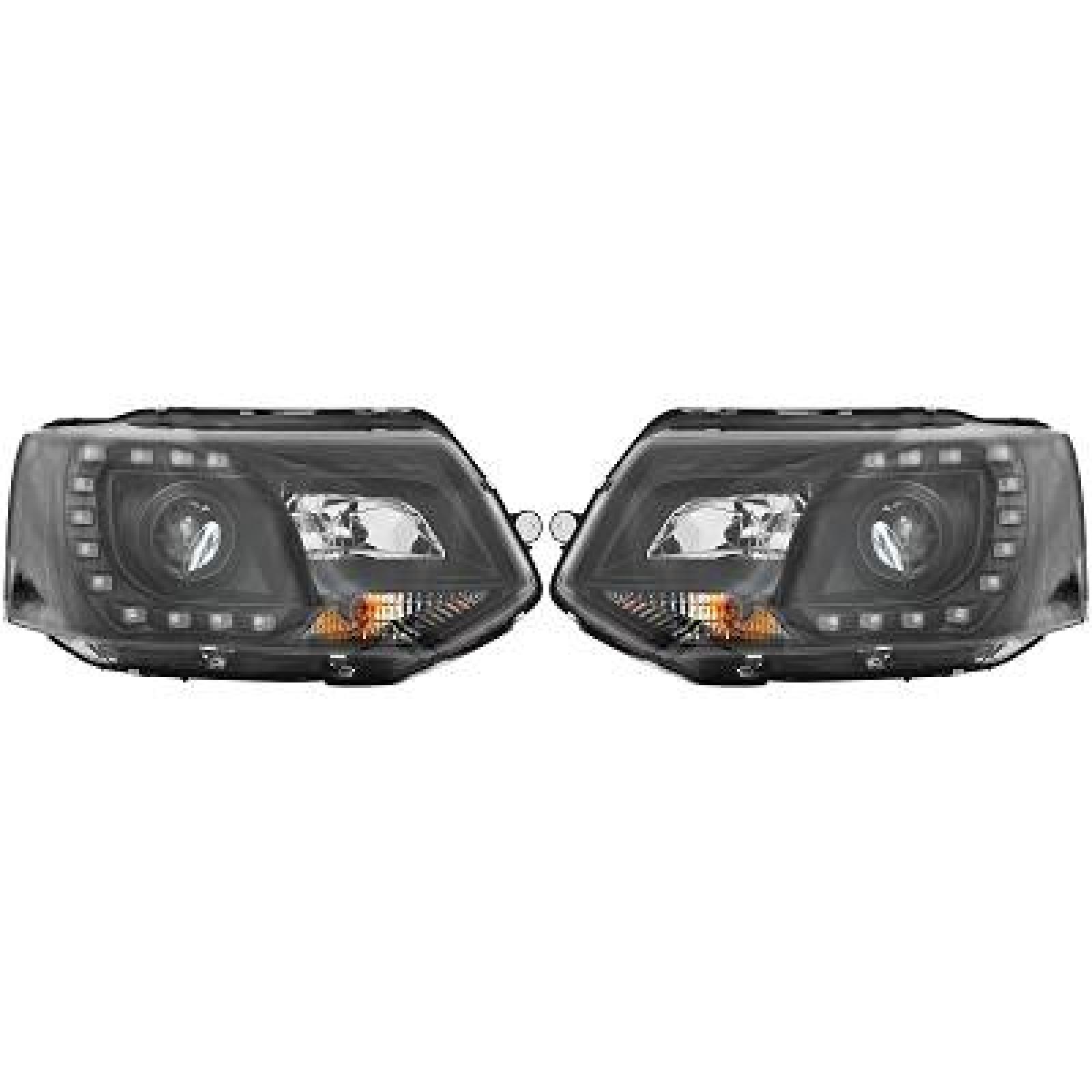 Jogo de faróis principais para Volkswagen T5 Multivan/Caravelle 09-15