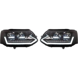 Jogo de faróis principais para Volkswagen T5 Multivan/Caravelle 09-15