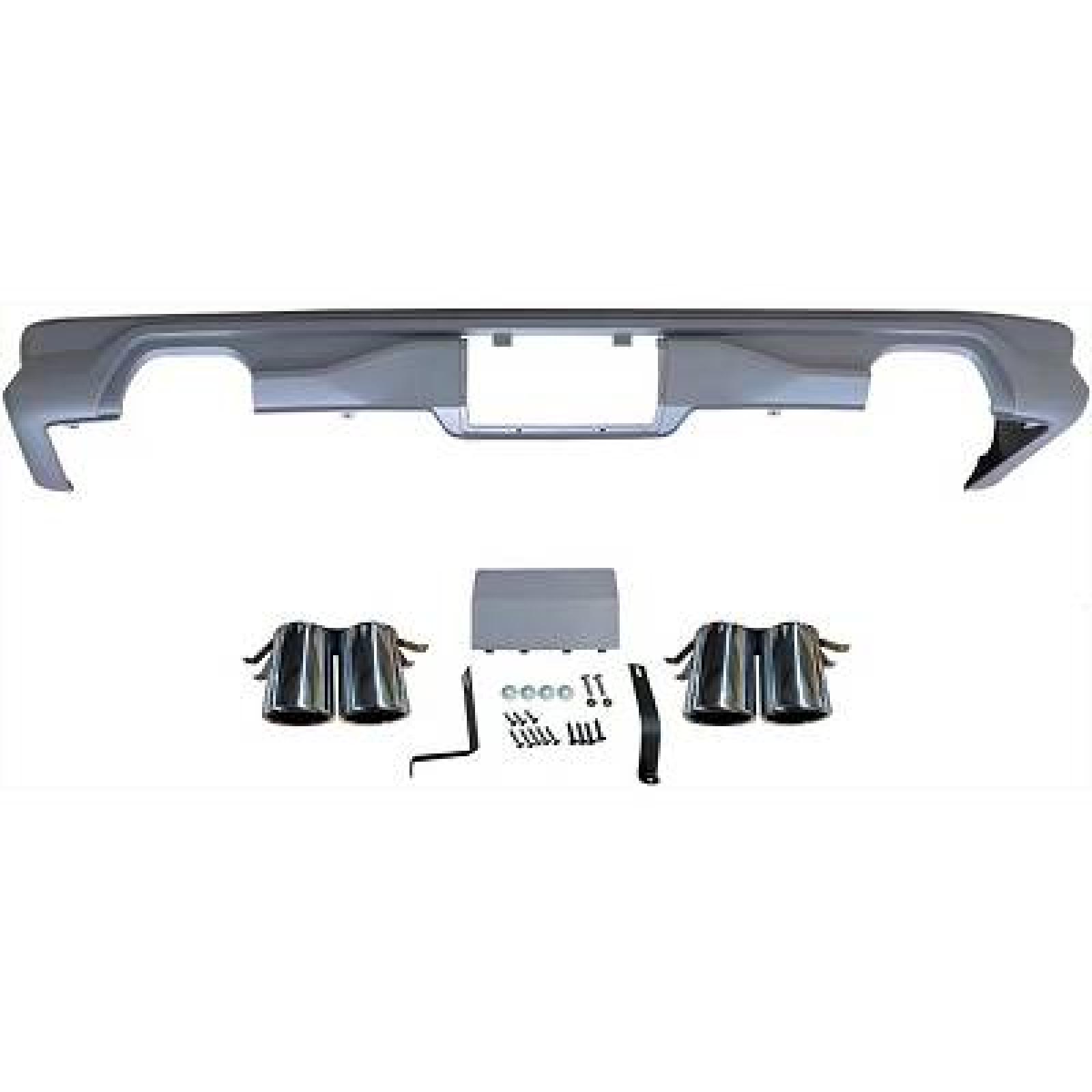 Guarnição, pára-choques Traseiro para Volkswagen T6 Multivan/Caravelle 15-19