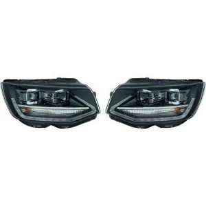 Jogo de faróis principais para Volkswagen T6 Multivan/Caravelle 15-19