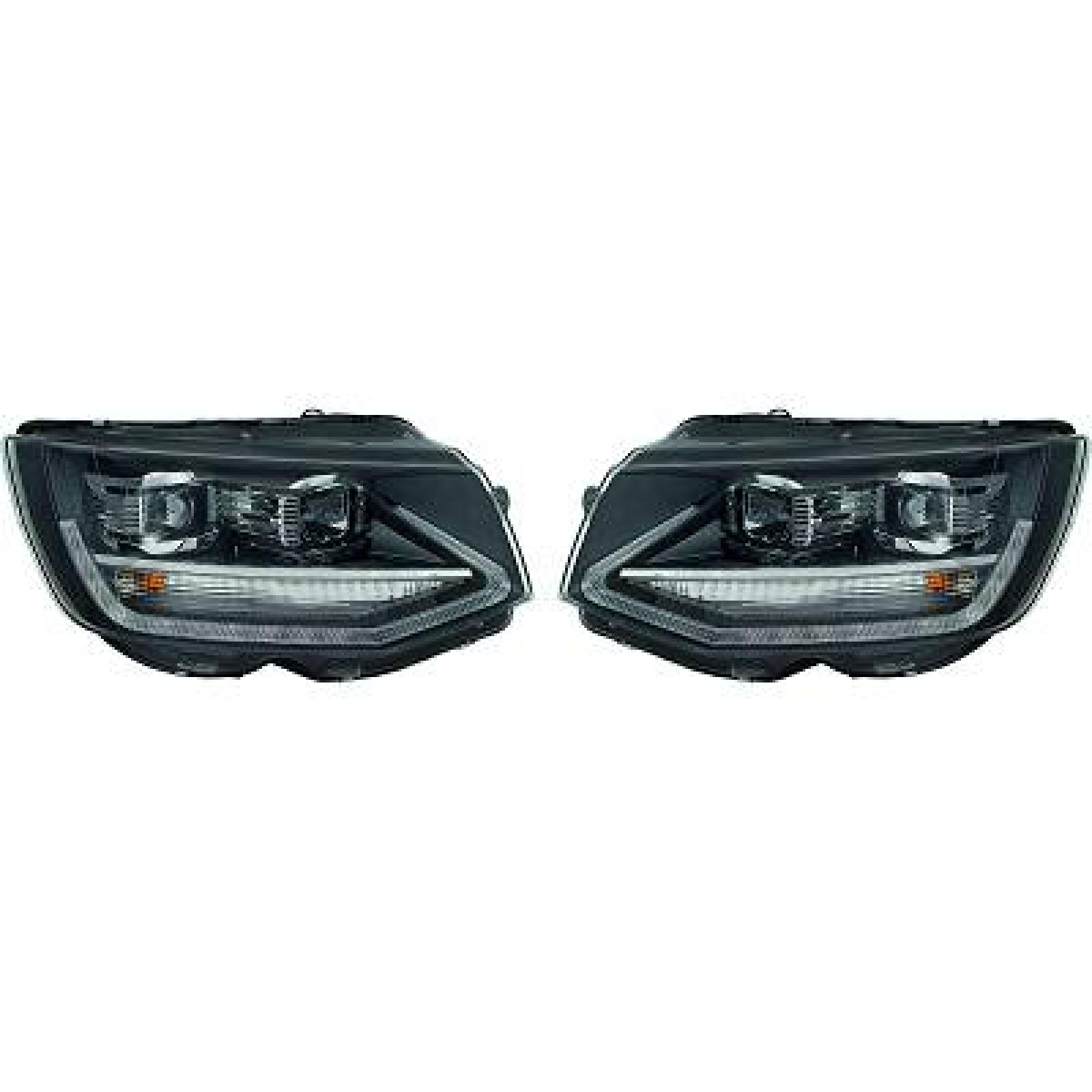 Jogo de faróis principais para Volkswagen T6 Multivan/Caravelle 15-19