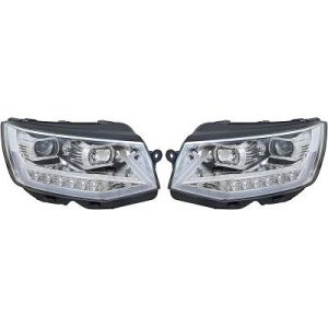 Jogo de faróis principais para Volkswagen T6 Multivan/Caravelle 15-19
