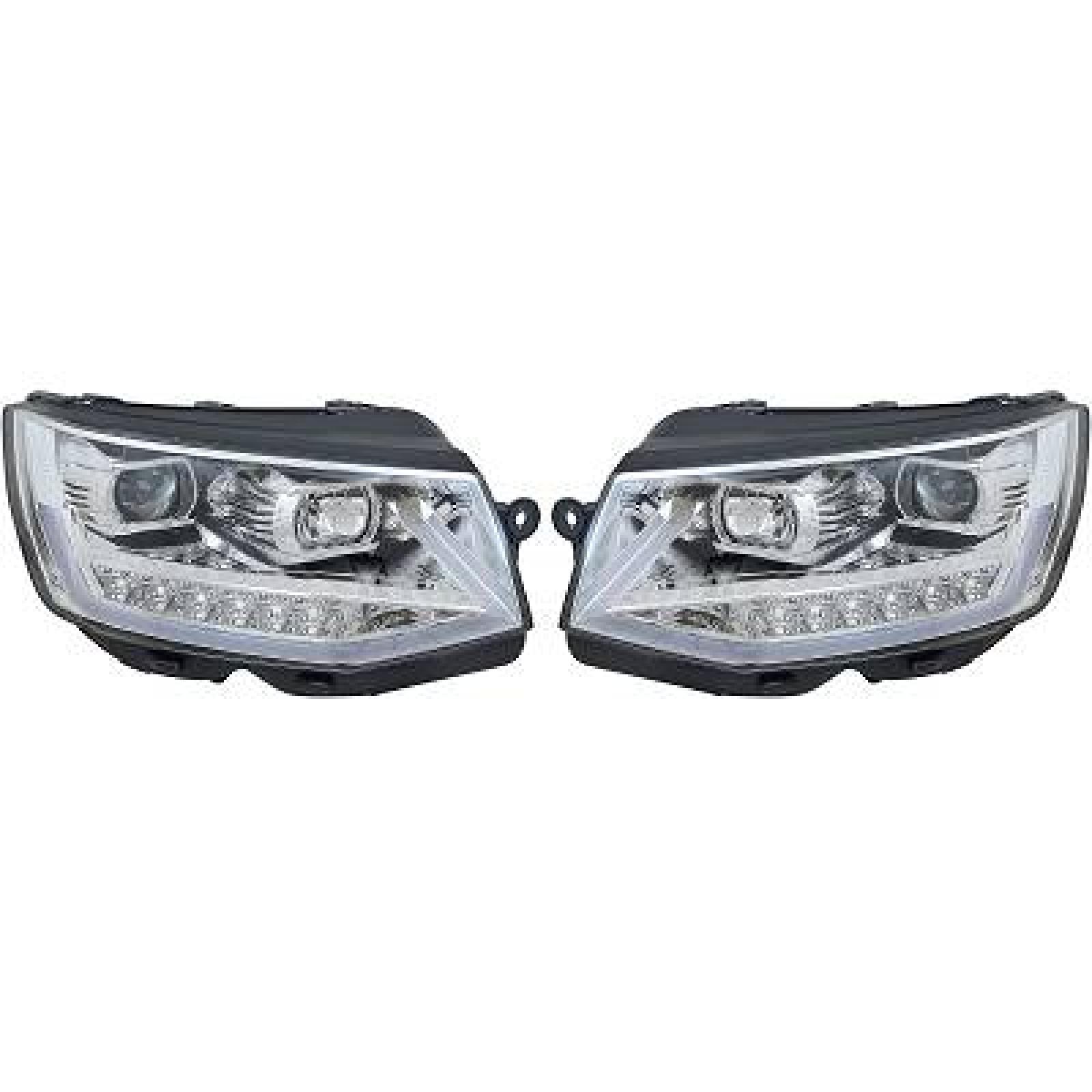 Jogo de faróis principais para Volkswagen T6 Multivan/Caravelle 15-19