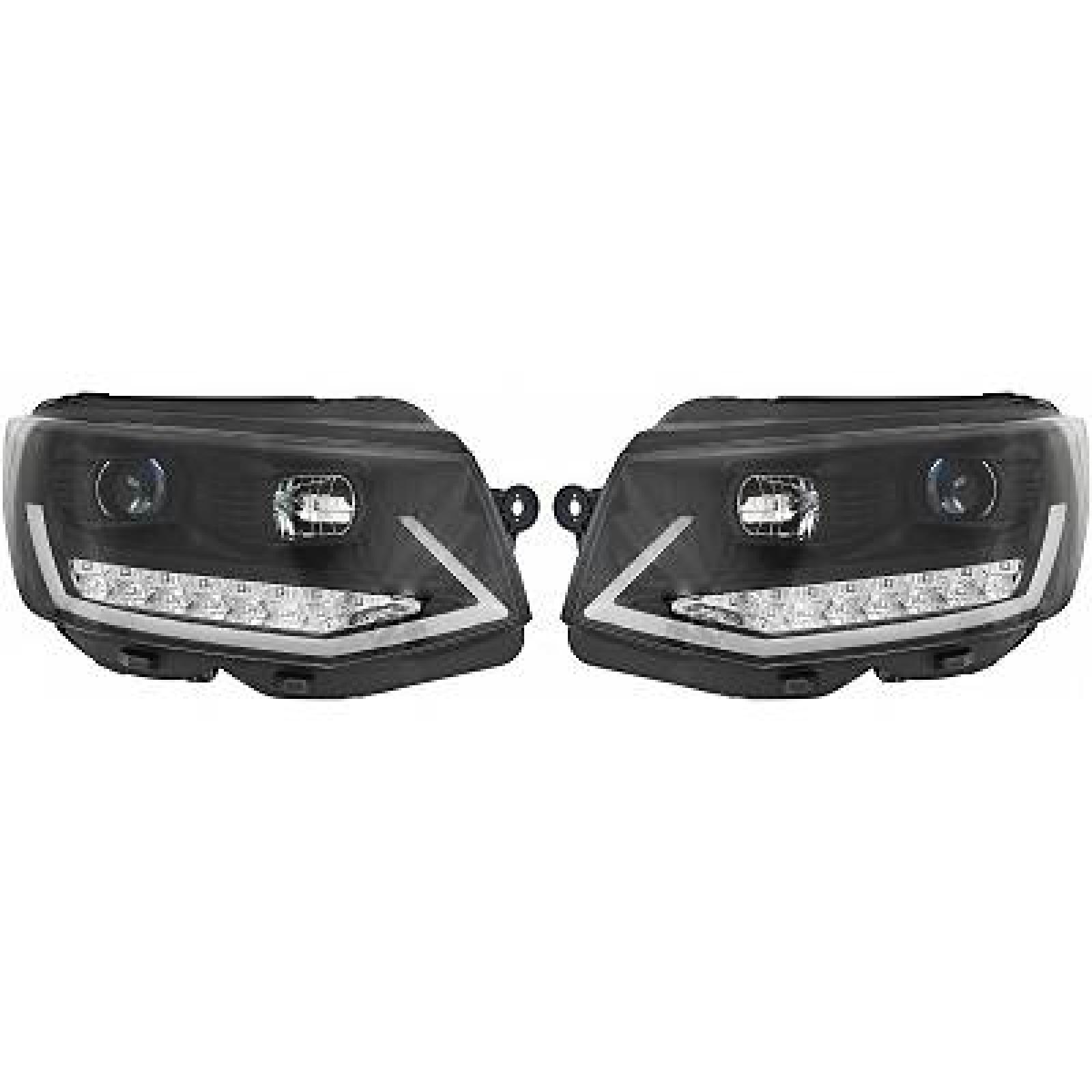 Jogo de faróis principais para Volkswagen T6 Multivan/Caravelle 15-19