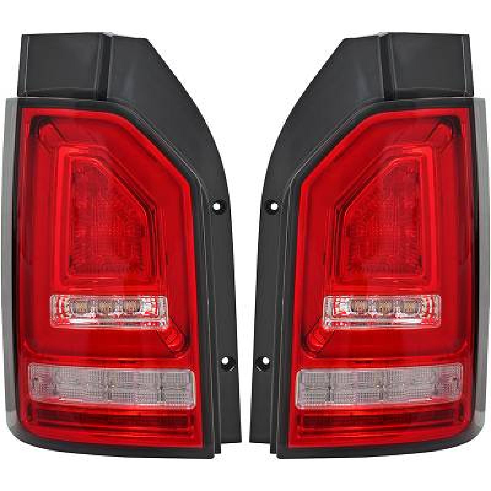 Jogo de farolins traseiros para Volkswagen T6 Multivan/Caravelle 15-19