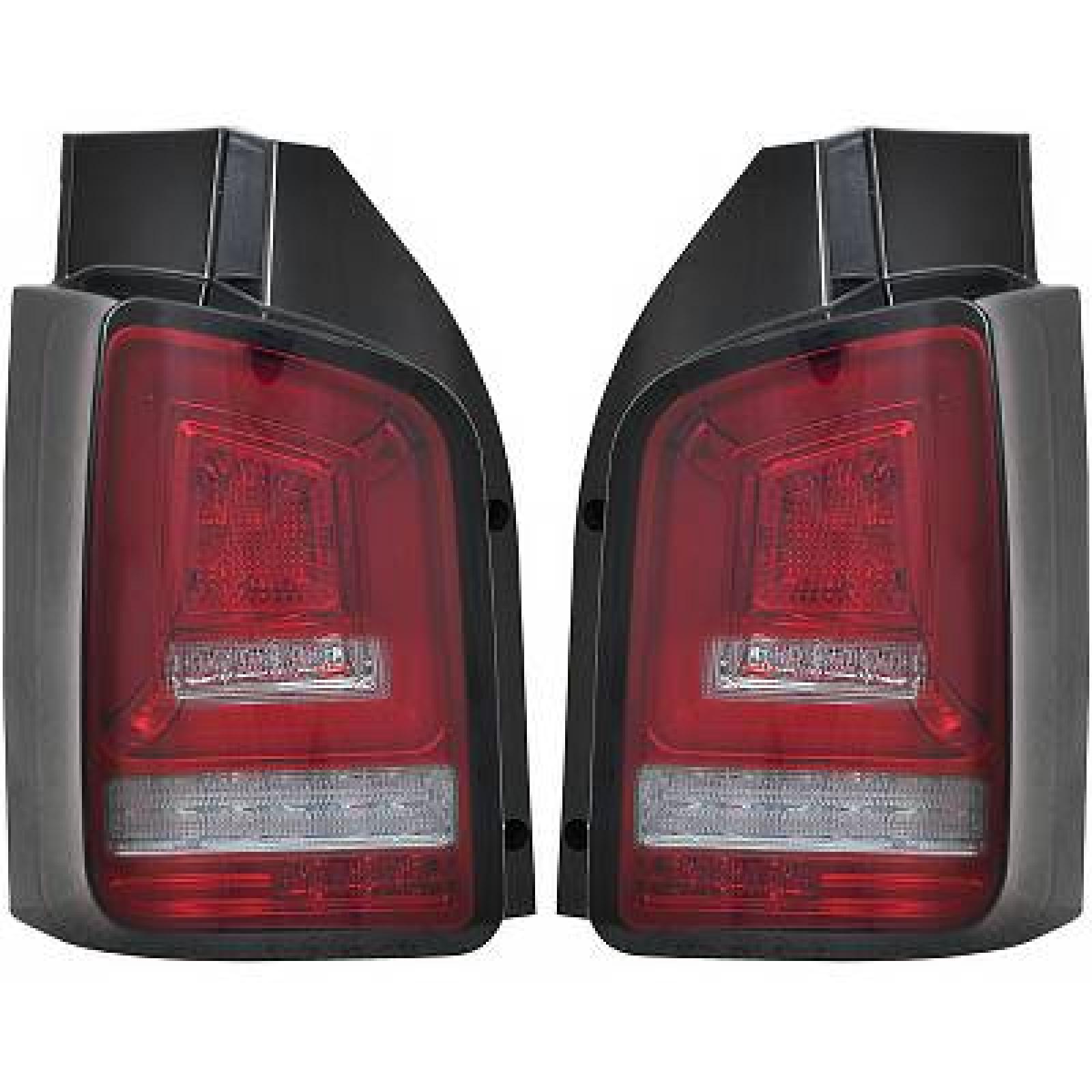 Jogo de farolins traseiros para Volkswagen T6 Multivan/Caravelle 15-19