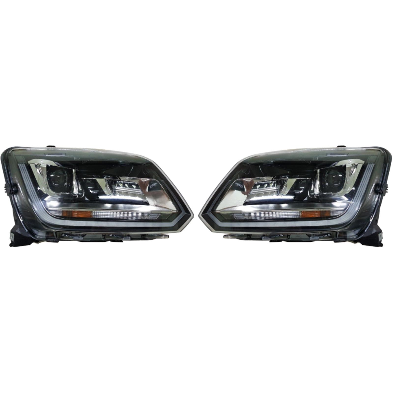 Jogo de faróis principais para Volkswagen Amarok 10-22