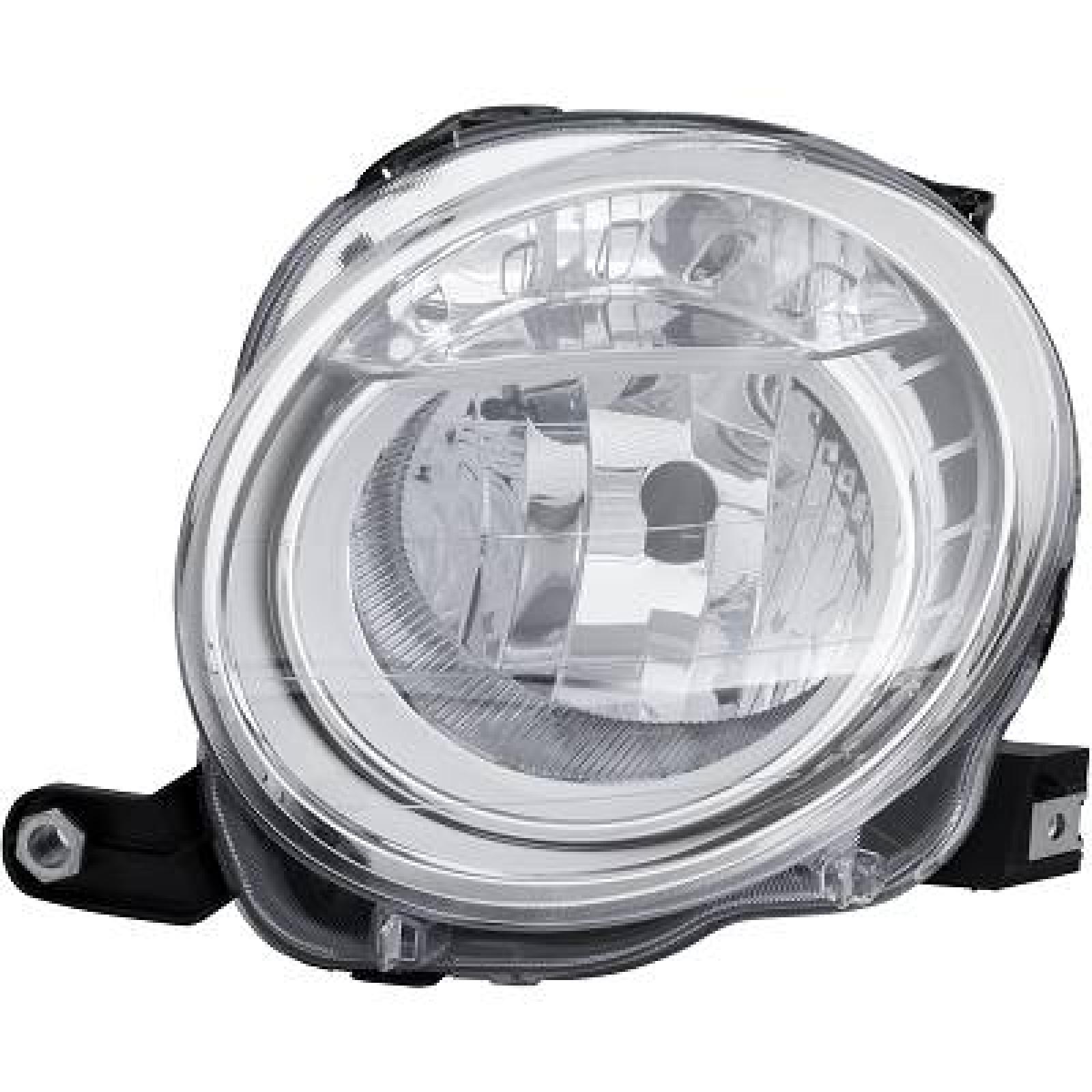 Farol principal Esquerdo para Fiat 500 Berlina/Cabrio 07-15