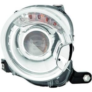 Farol principal Esquerdo para Fiat 500 Berlina/Cabrio 07-15
