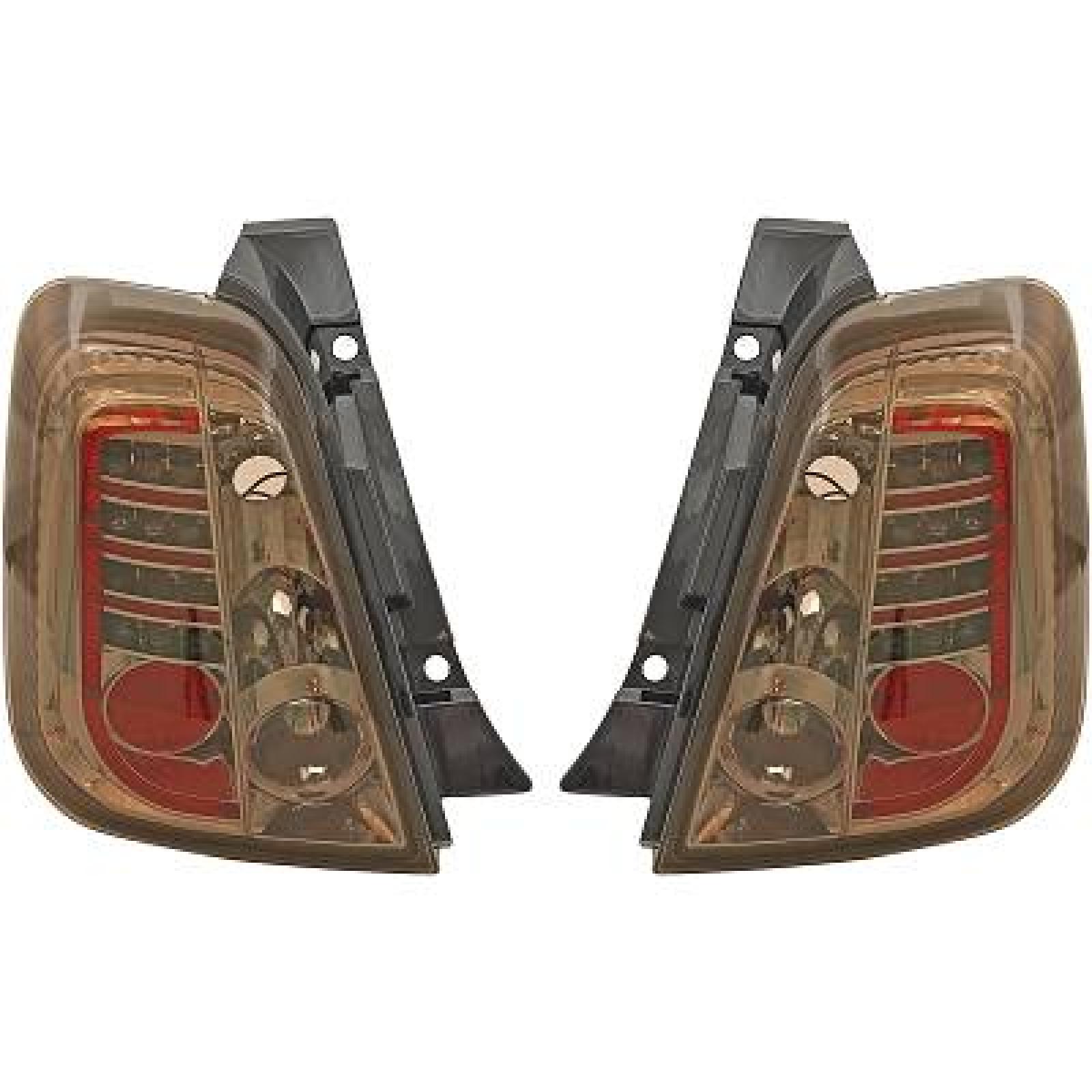 Jogo de farolins traseiros para Fiat 500 Berlina/Cabrio 07-15