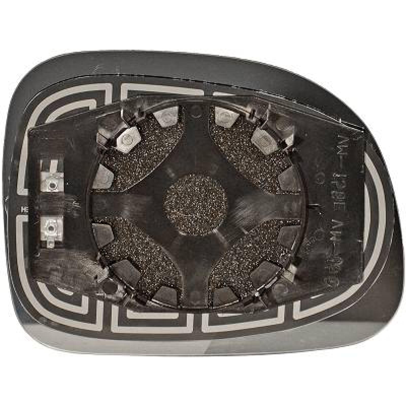 Vidro de espelho, espelho retrovisor exterior Esquerdo para Fiat Panda 12->>