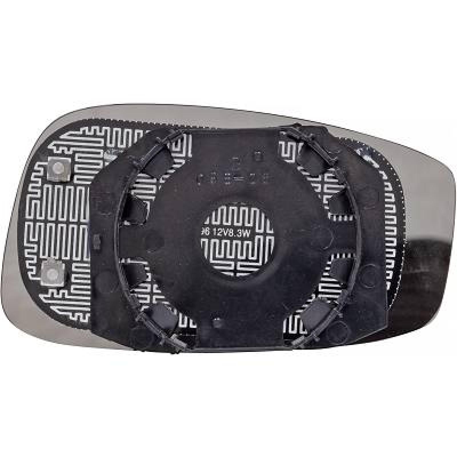 Vidro de espelho, espelho retrovisor exterior Esquerdo para Fiat Stilo 3 portas 01-08