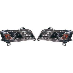 Jogo de faróis principais para Fiat Stilo 3 portas 01-08