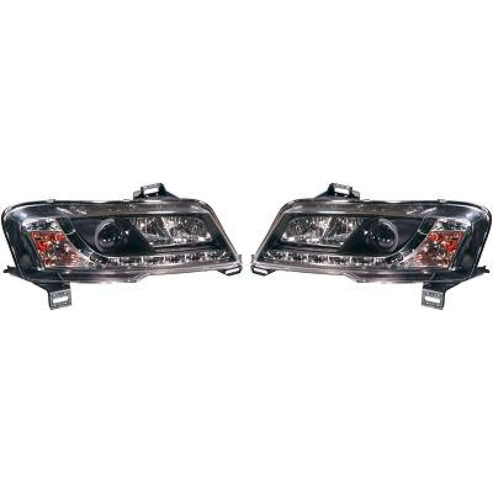 Jogo de faróis principais para Fiat Stilo 3 portas 01-08