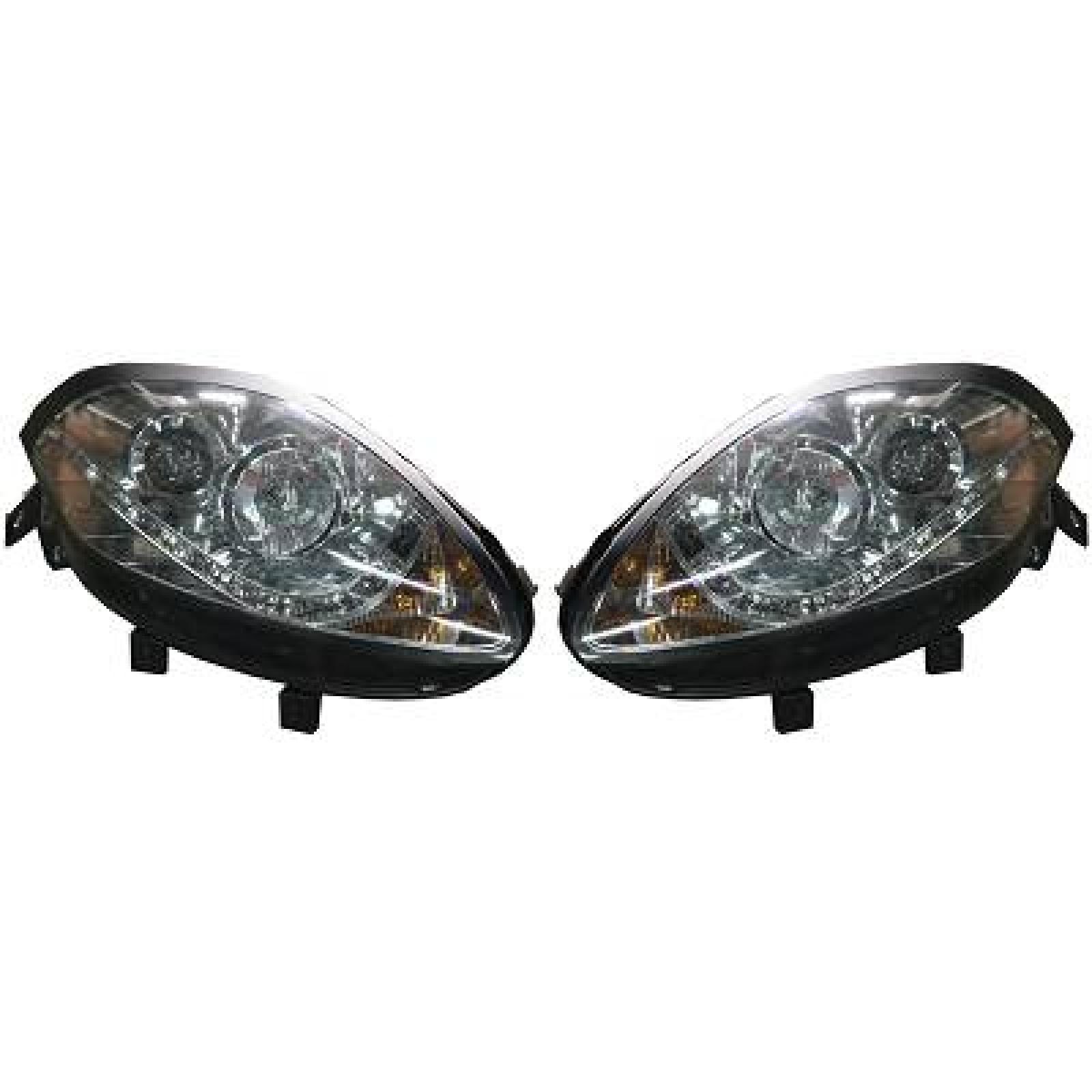 Grupo óptico de farol, farol principal para Fiat Bravo 07->>