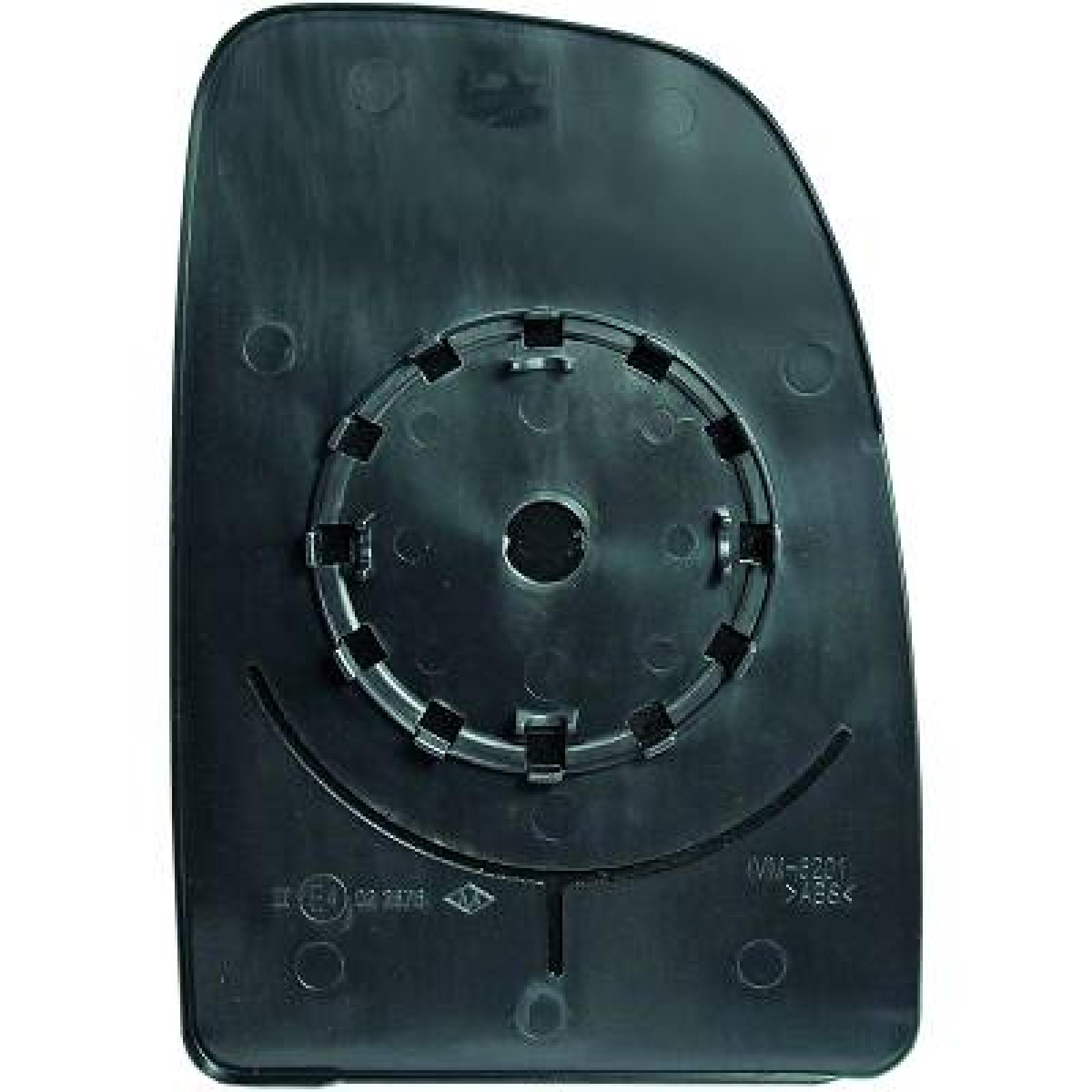 Vidro de espelho, espelho retrovisor exterior Esquerdo para Opel Movano 21->>