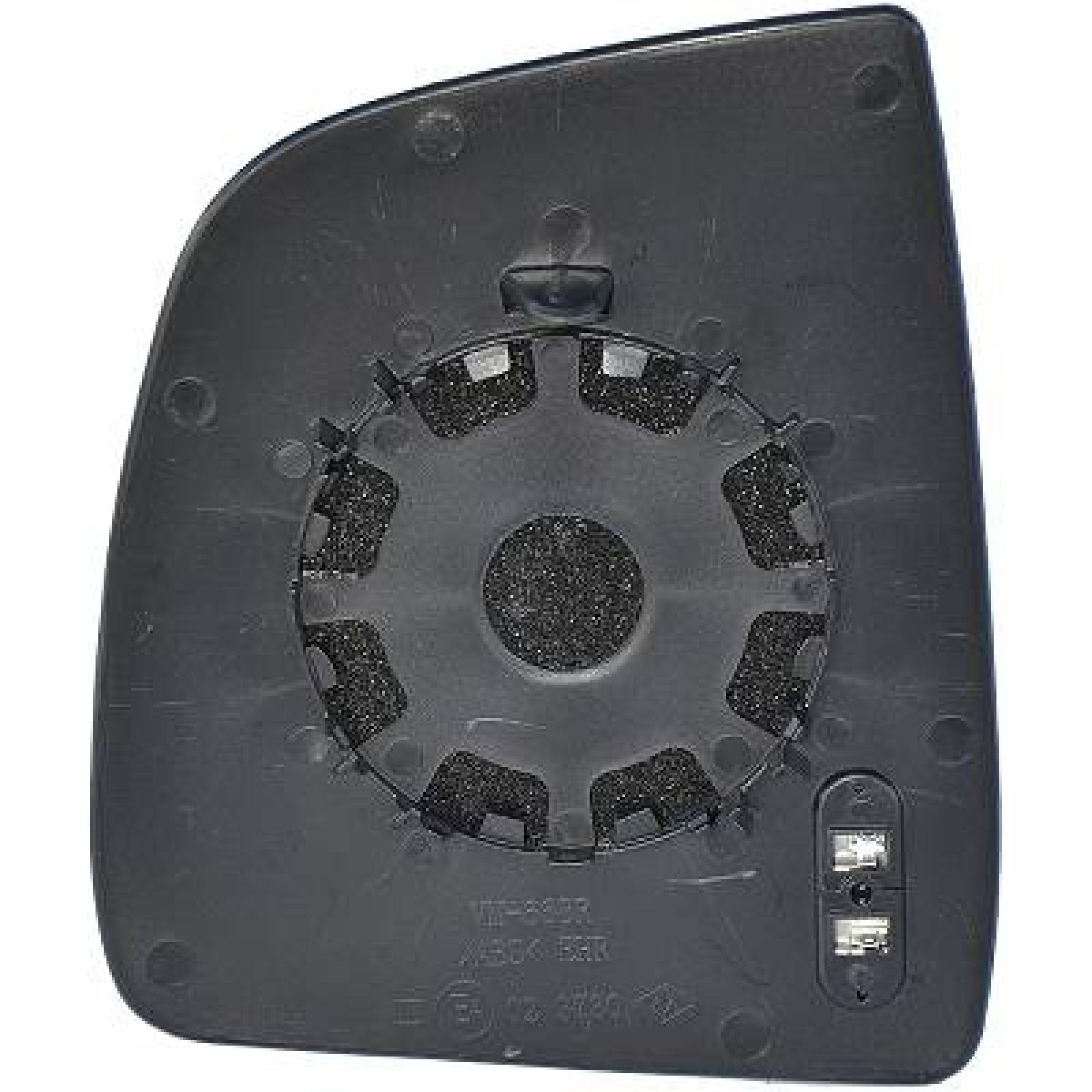 Vidro de espelho, espelho retrovisor exterior Direito para Fiat Doblo 10-15