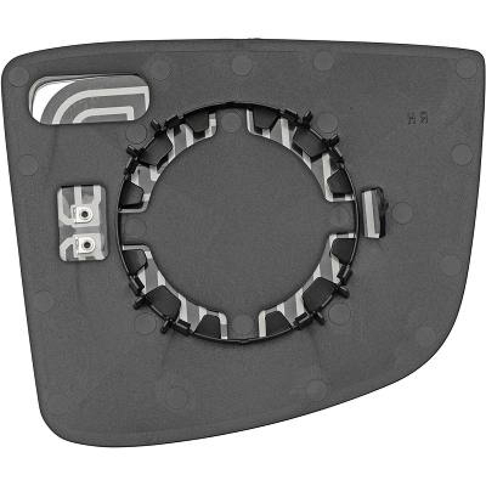Vidro de espelho, espelho retrovisor exterior Esquerdo para Fiat Doblo 10-15