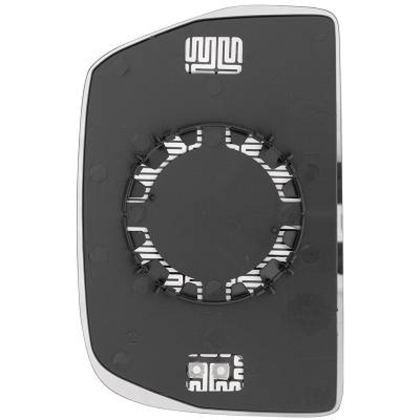 Vidro de espelho, espelho retrovisor exterior Direito para Fiat Iveco Daily 06-11