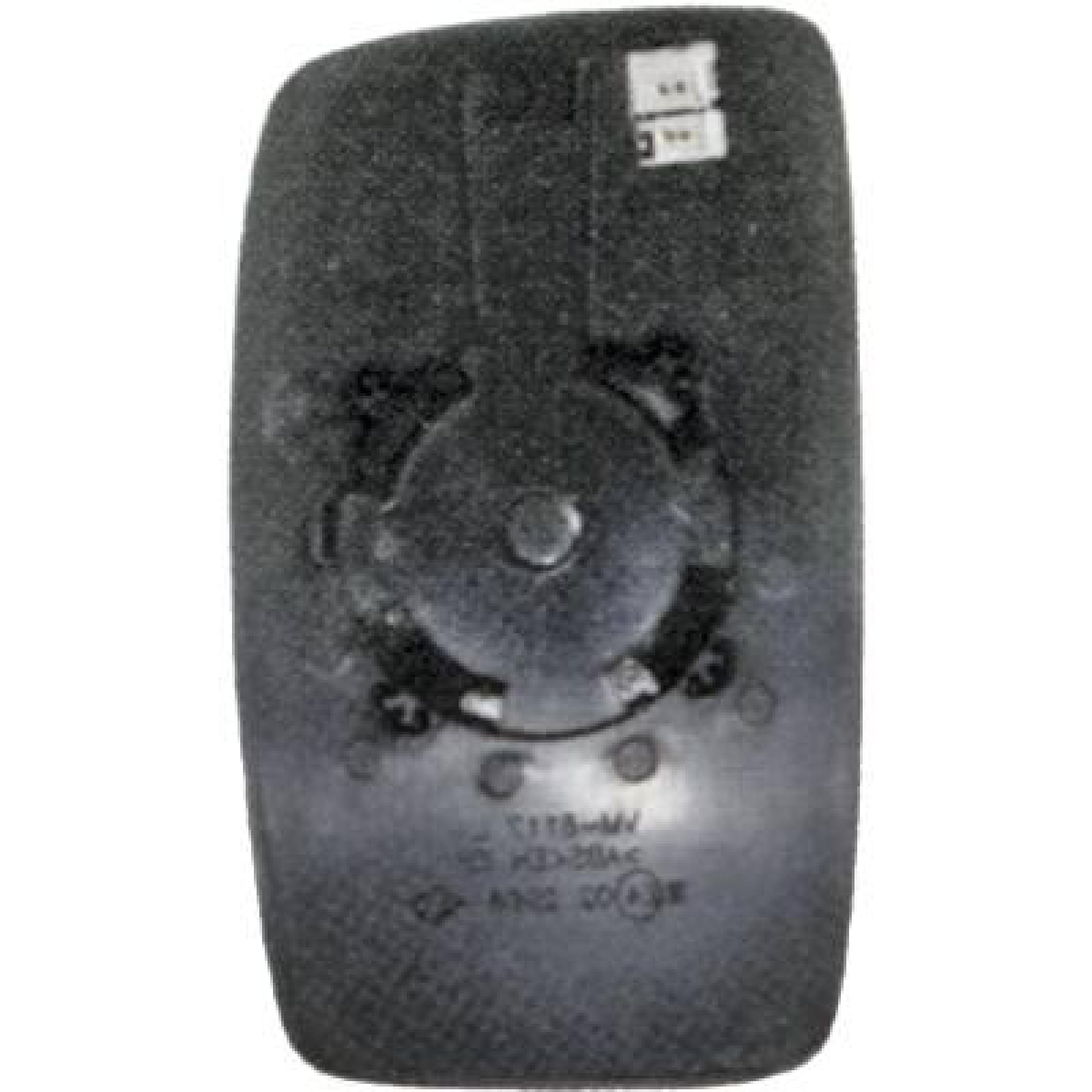 Vidro de espelho, espelho retrovisor exterior Esquerdo para Peugeot Expert 07->>
