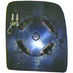 Vidro de espelho, espelho retrovisor exterior Esquerdo para Peugeot Expert 07->>