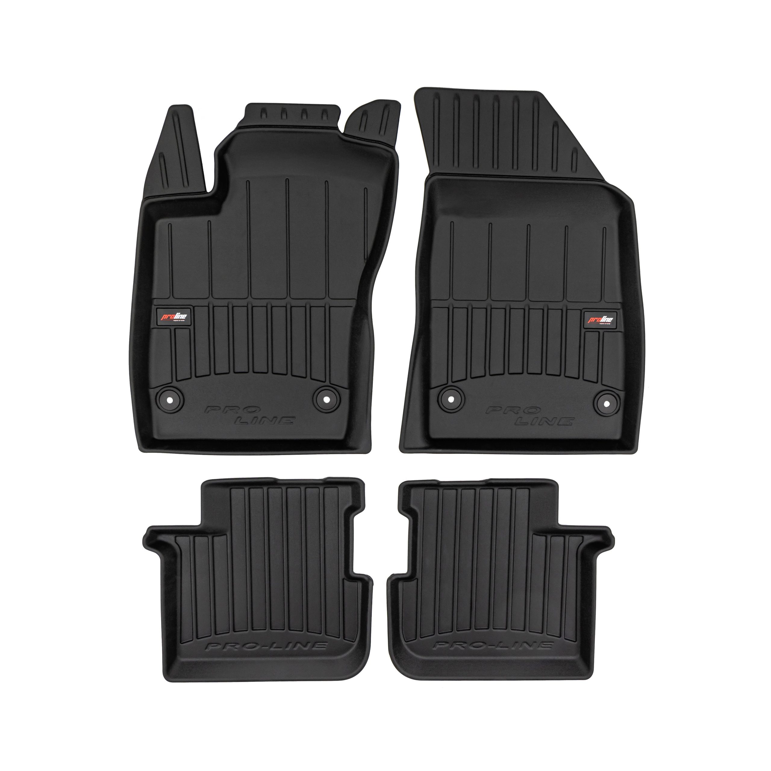 PACK 4 TAPETES BORRACHA PRO-LINE FIAT TIPO SEDAN 2015-2026