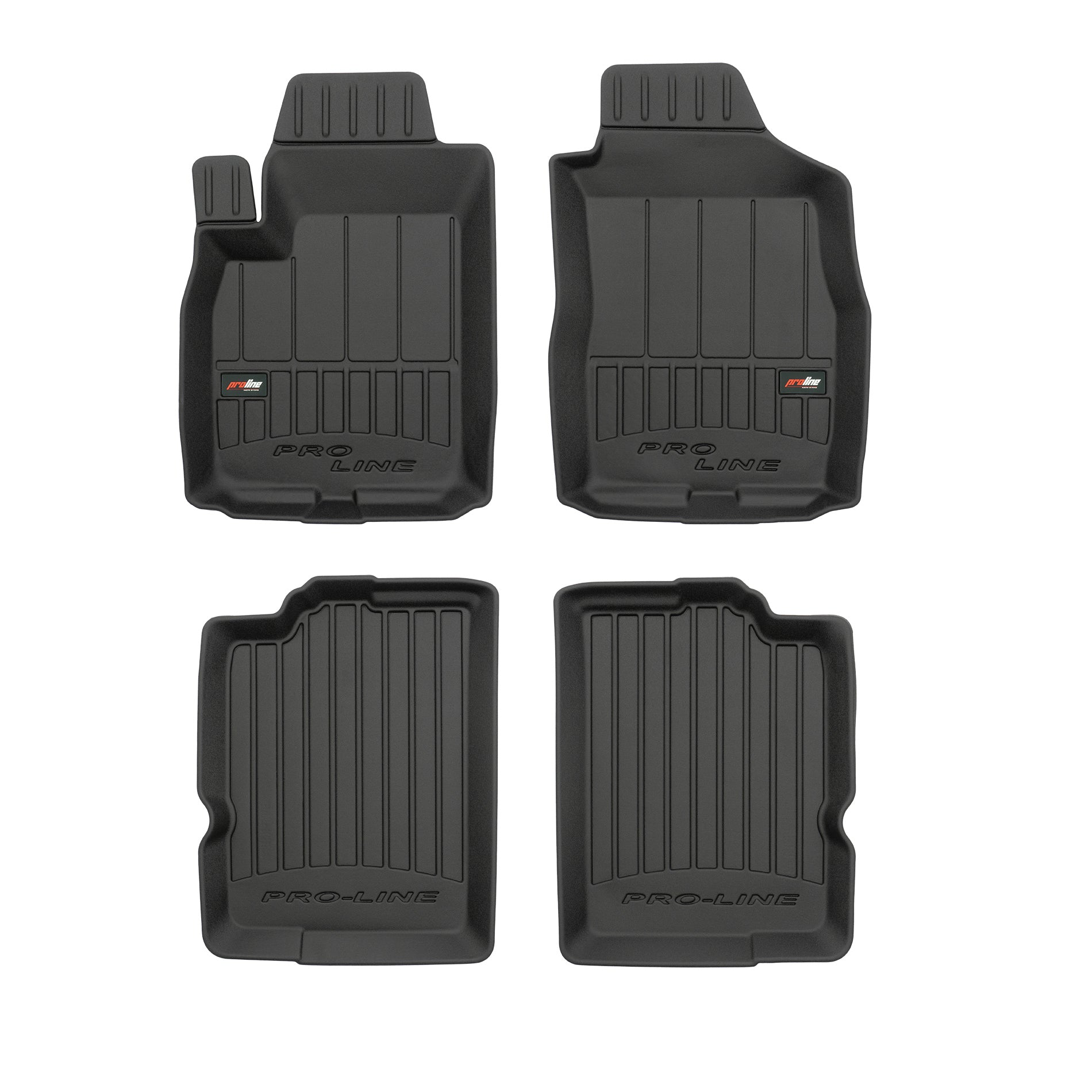 PACK 4 TAPETES BORRACHA PRO-LINE FIAT PANDA II 2003-2012