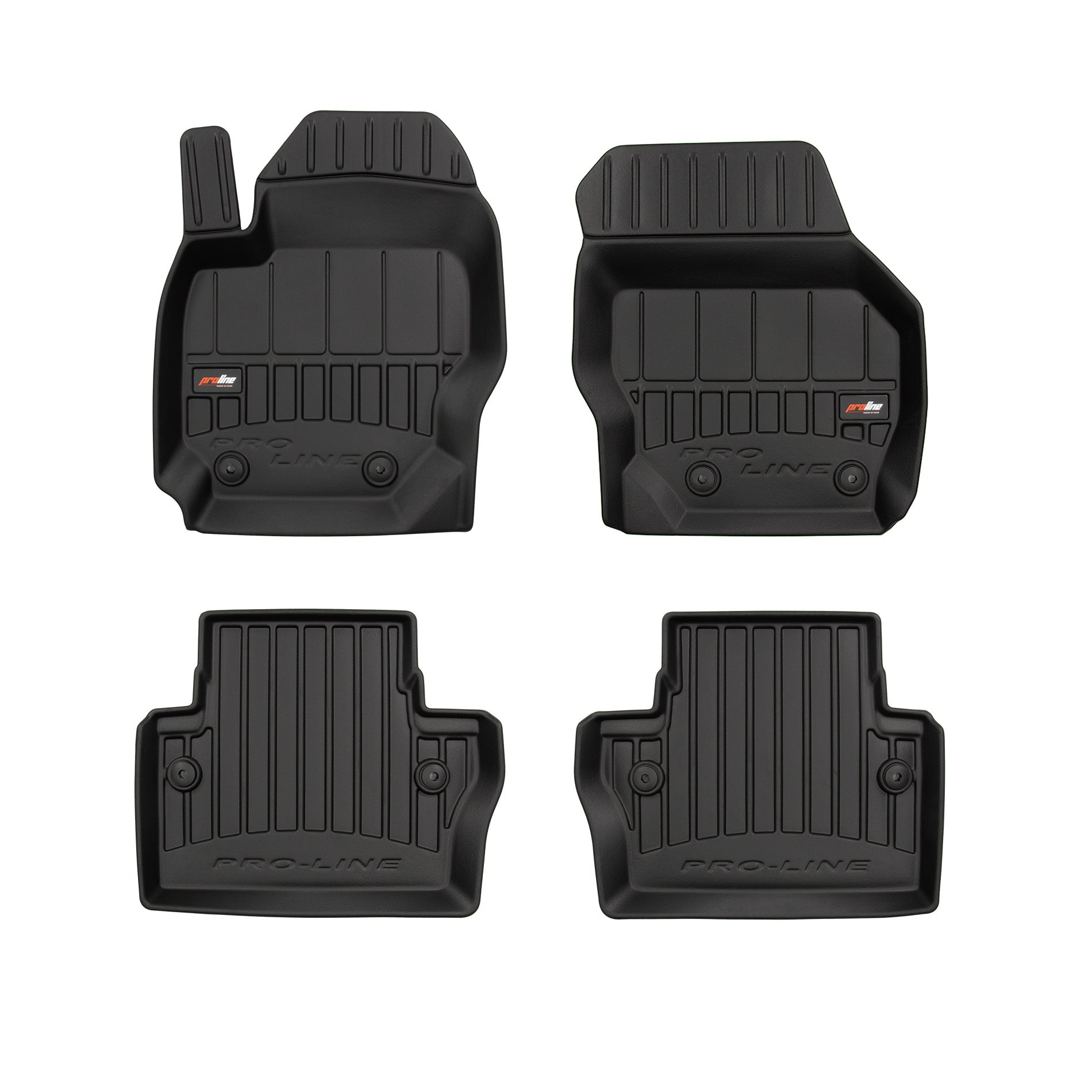 PACK 4 TAPETES BORRACHA PRO-LINE VOLVO V70 III 2007-2016