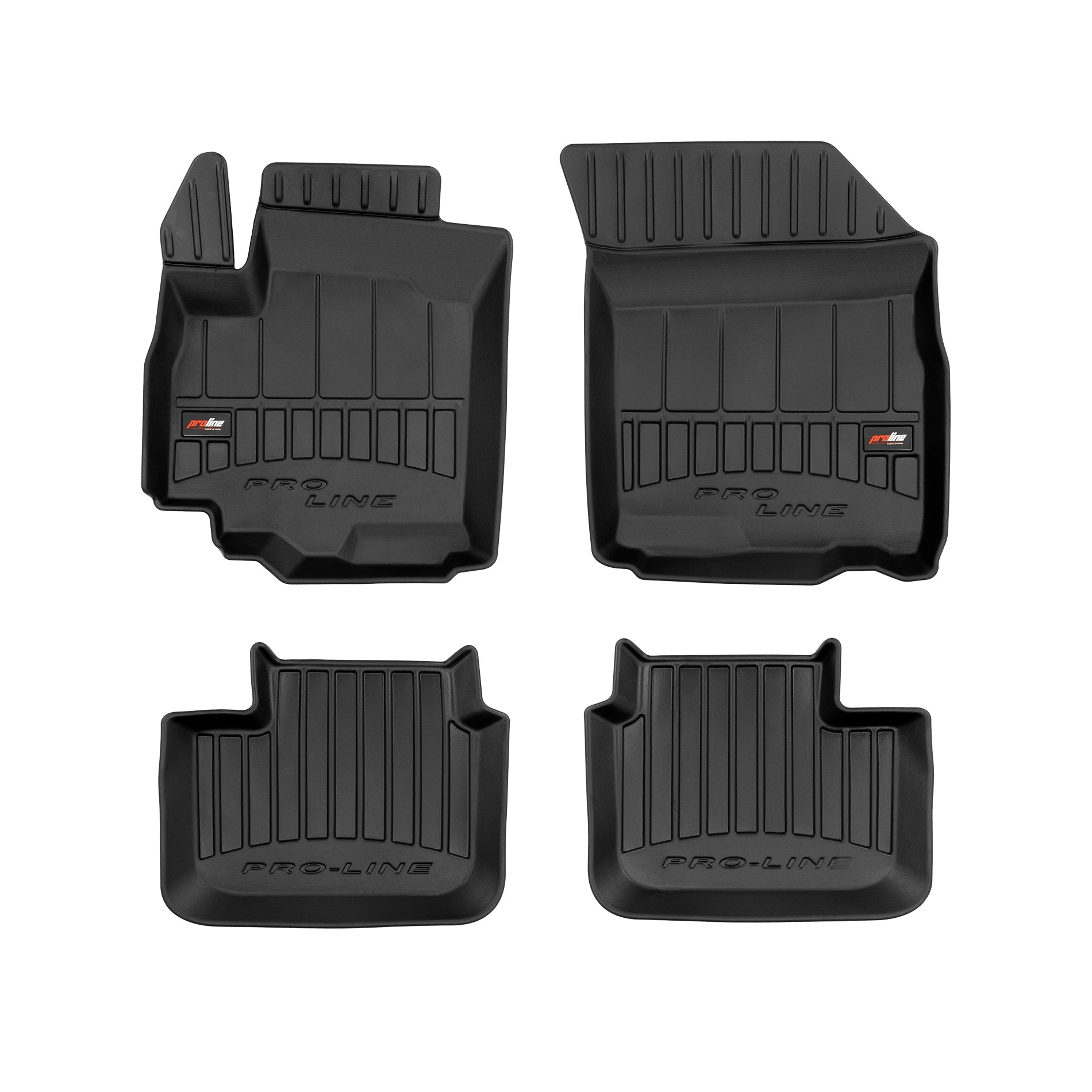PACK 4 TAPETES BORRACHA PRO-LINE FIAT SEDICI 2005-2014