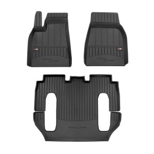 PACK 3 TAPETES BORRACHA PRO-LINE TESLA MODEL X 2015-2021 6 LUGARES PRE-FACELIFT