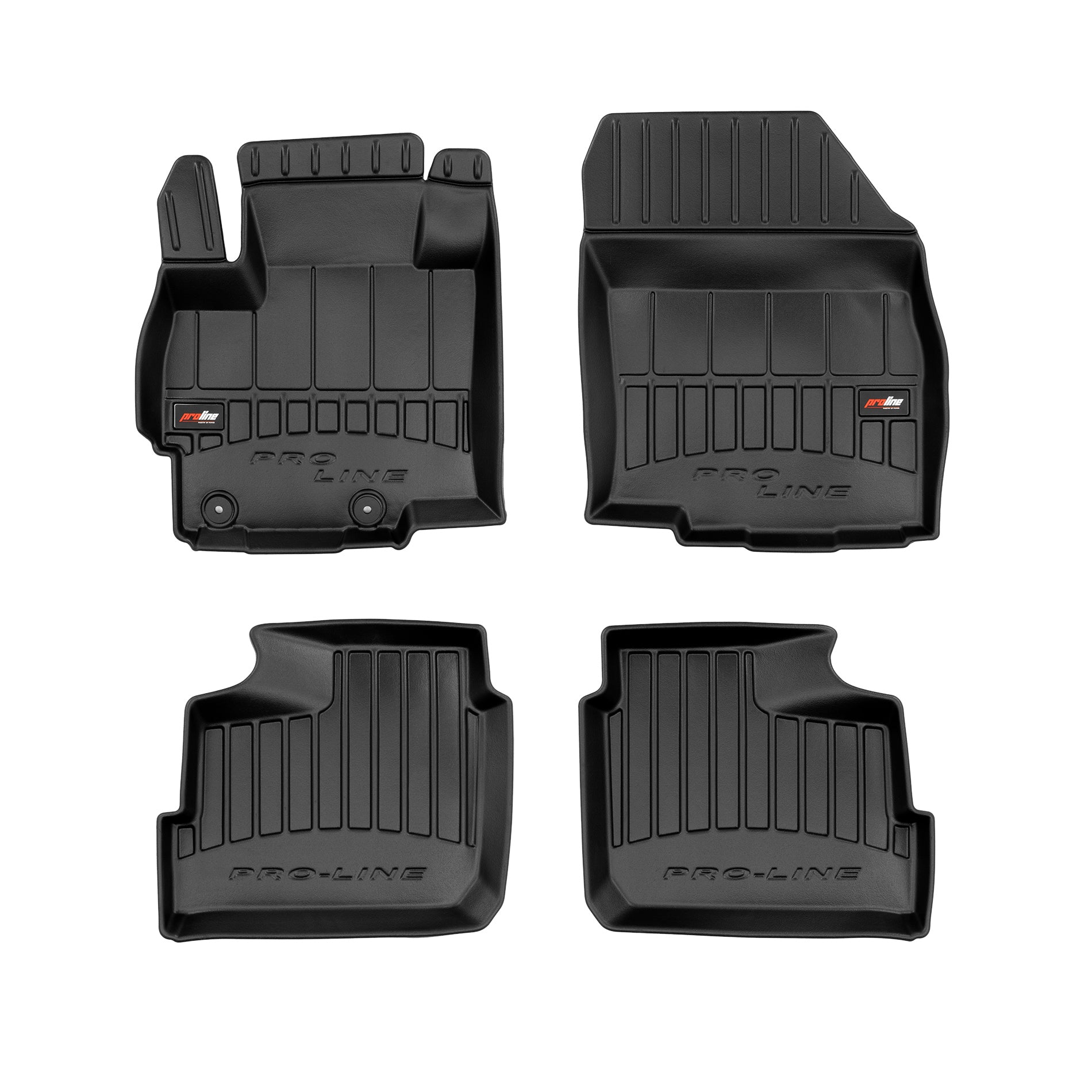 PACK 4 TAPETES BORRACHA PRO-LINE MITSUBISHI SPACE STAR 2013-2024
