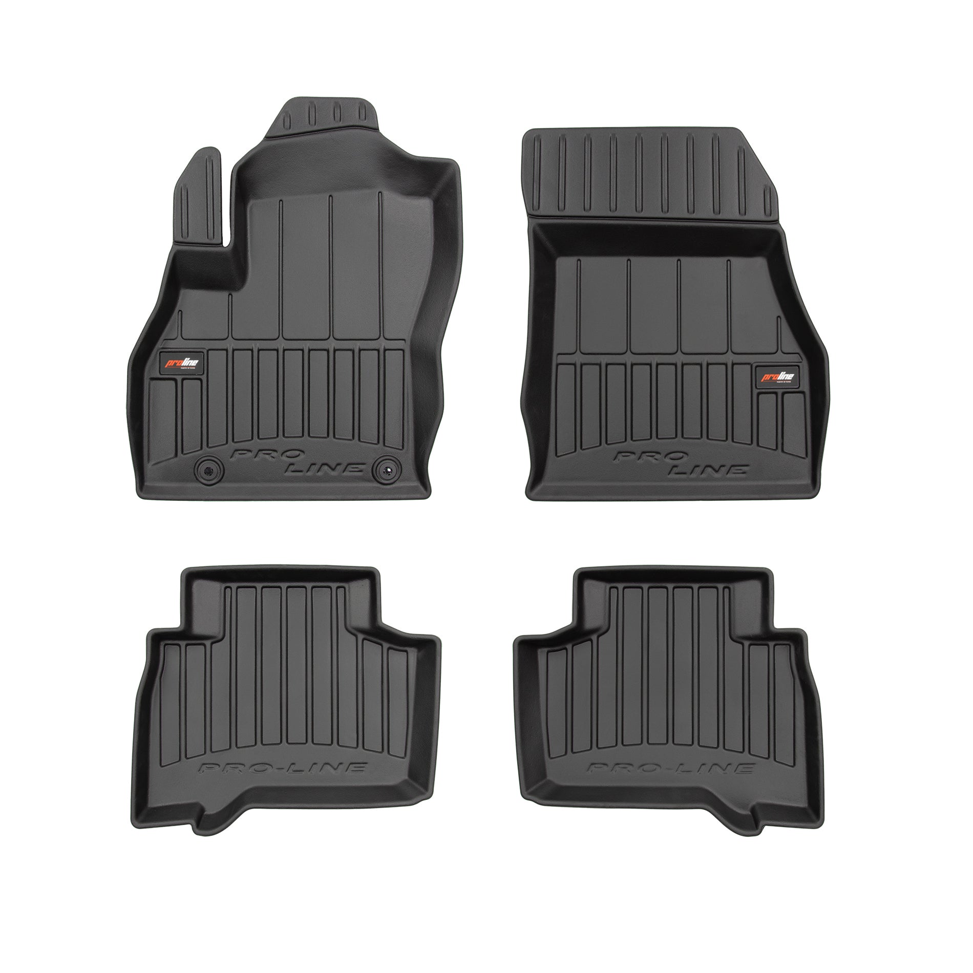 PACK 4 TAPETES BORRACHA PRO-LINE FIAT QUBO 2008-2020
