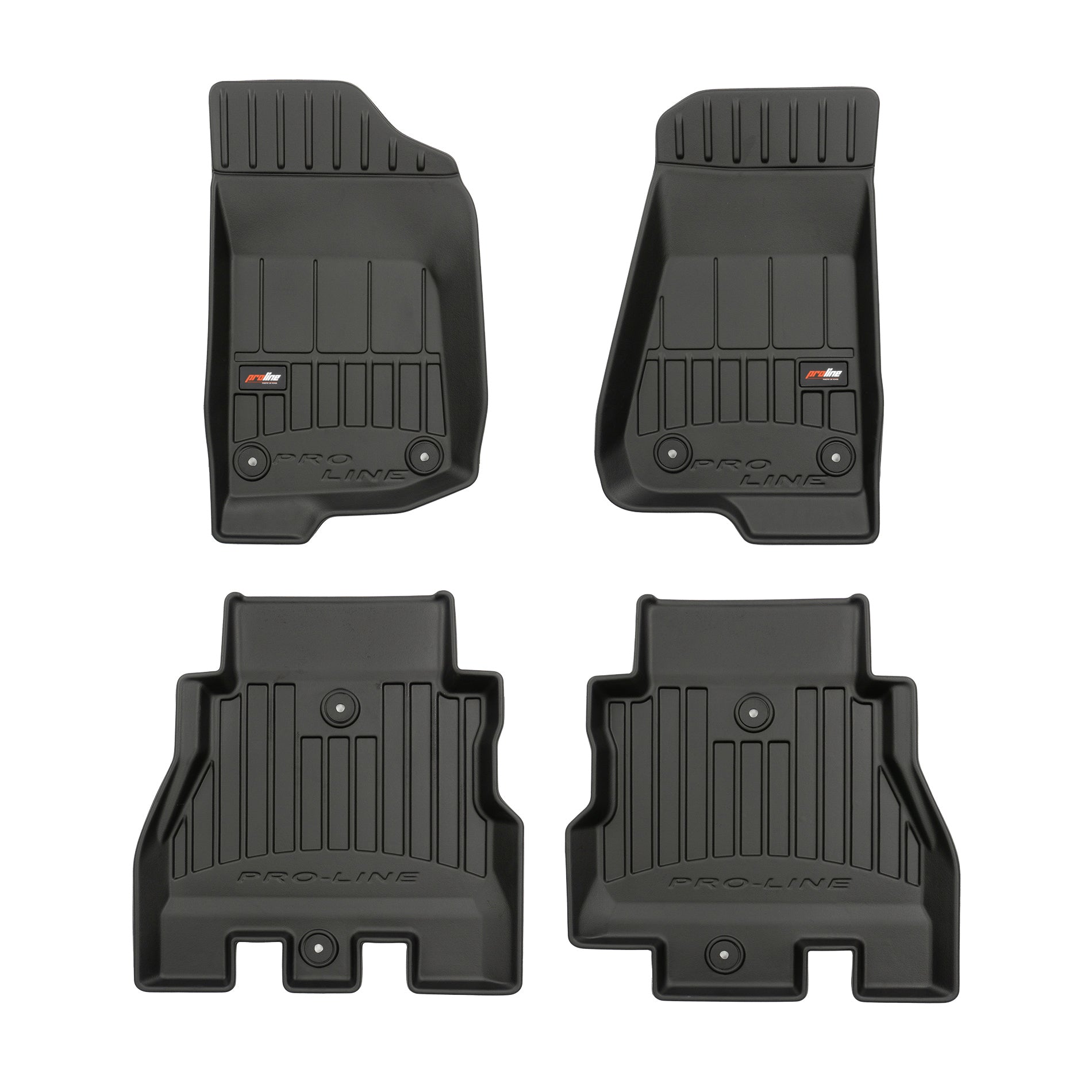 PACK 4 TAPETES BORRACHA PRO-LINE JEEP WRANGLER IV 2017->