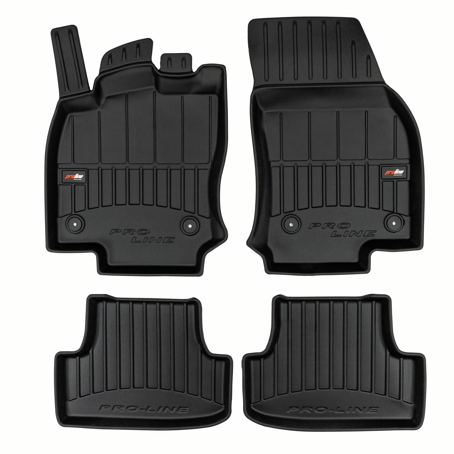 PACK 4 TAPETES BORRACHA PRO-LINE VOLKSWAGEN T-ROC I 2017-2025