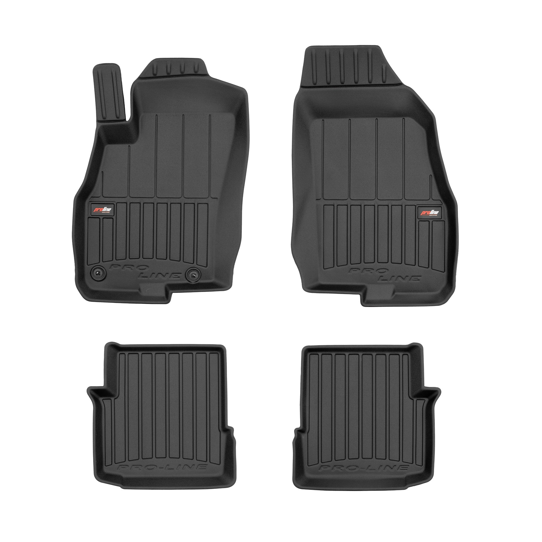 PACK 4 TAPETES BORRACHA PRO-LINE FIAT PUNTO EVO 2009-2012 3 PORTAS