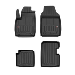 PACK 4 TAPETES BORRACHA PRO-LINE FIAT 500 2020-> HIBRIDO