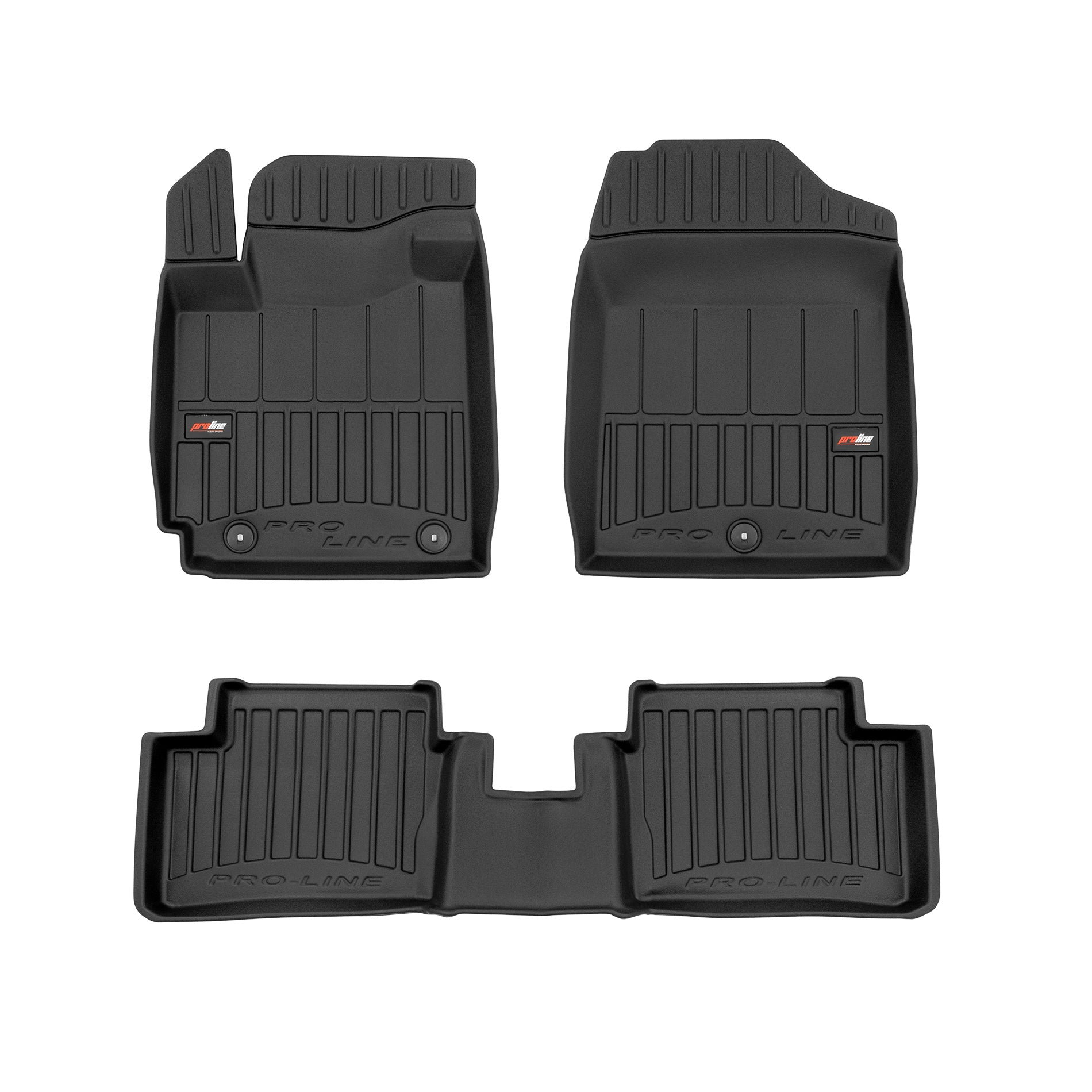 PACK 3 TAPETES BORRACHA PRO-LINE KIA PICANTO III 2017->