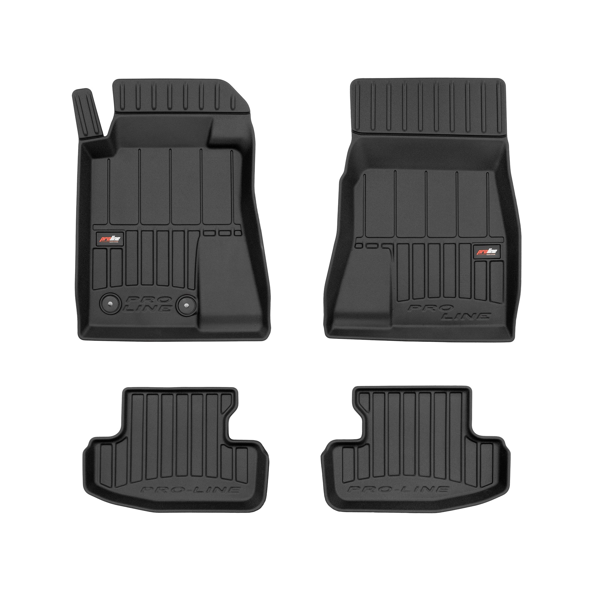PACK 4 TAPETES BORRACHA PRO-LINE FORD MUSTANG VI 2014-2023